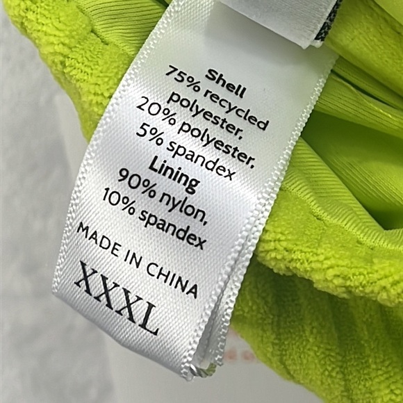NWT Andie M, XXXL Lime Green The Bermuda Top Terry‎ Cloth Bikini Top NELM - Picture 16 of 16
